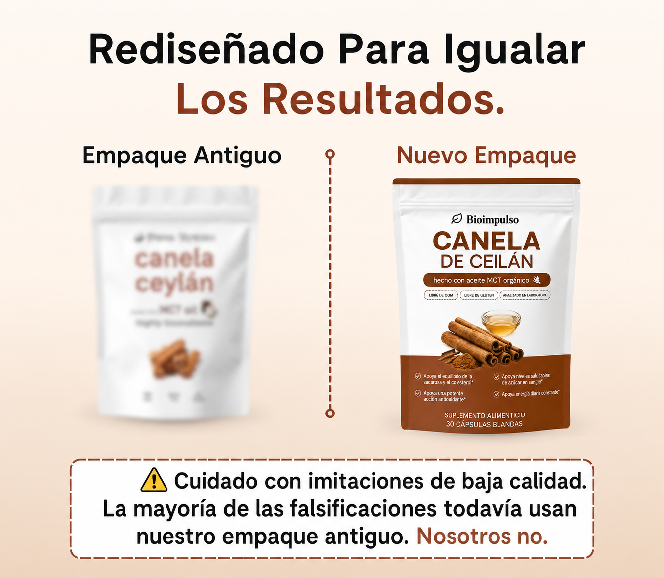 BioImpulso® l Canela de Ceilán 7200 mg con aceite MCT