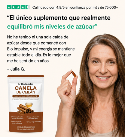 BioImpulso® l Canela de Ceilán 7200 mg con aceite MCT